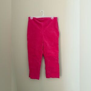 Crown & Ivy Vibrant Pink Women’s Corduroy Pants 8P High rise